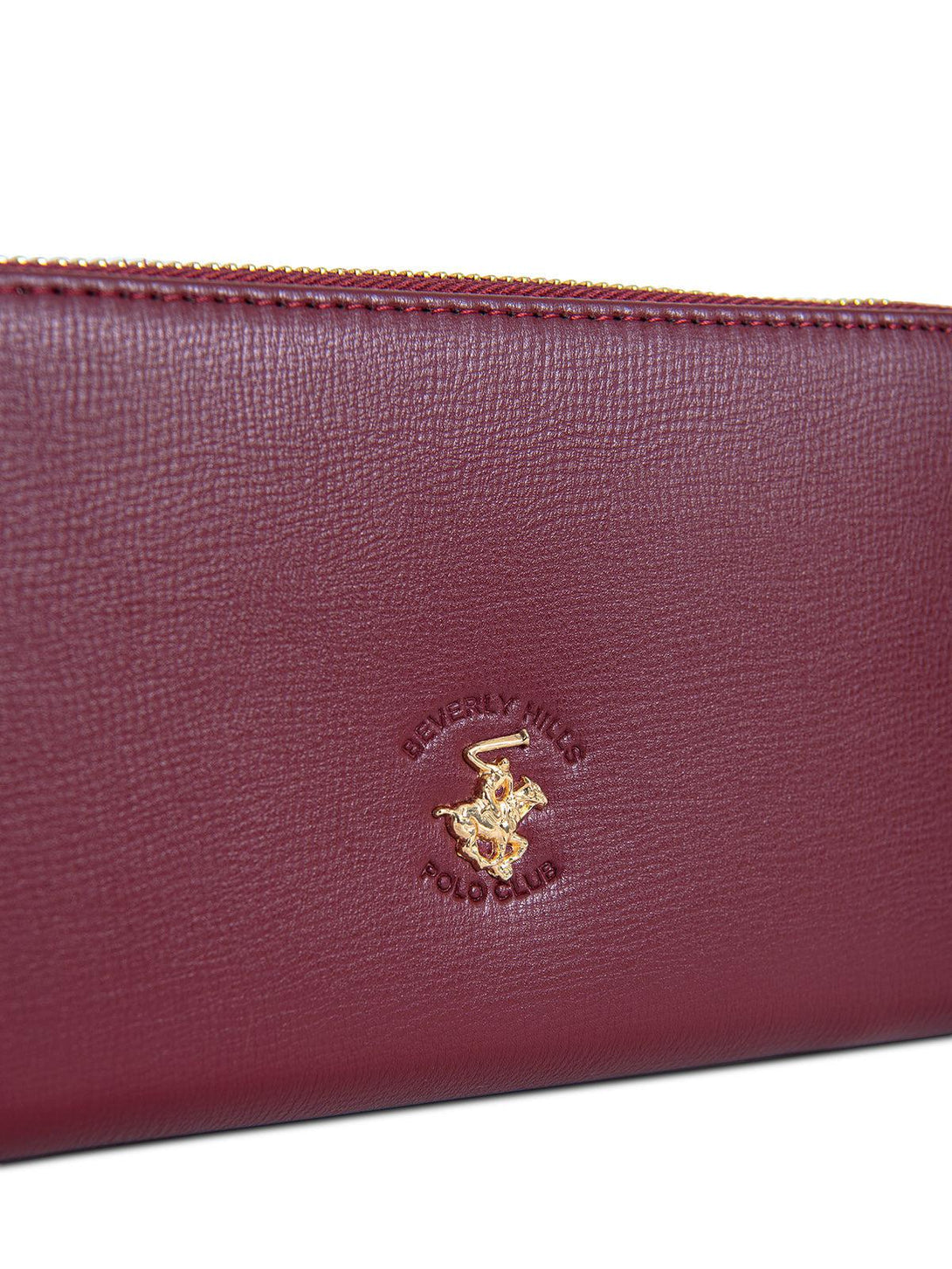 Beverly Hills Polo Club UK-SIGNATURE POLO PONY WALLET BORDEAUX