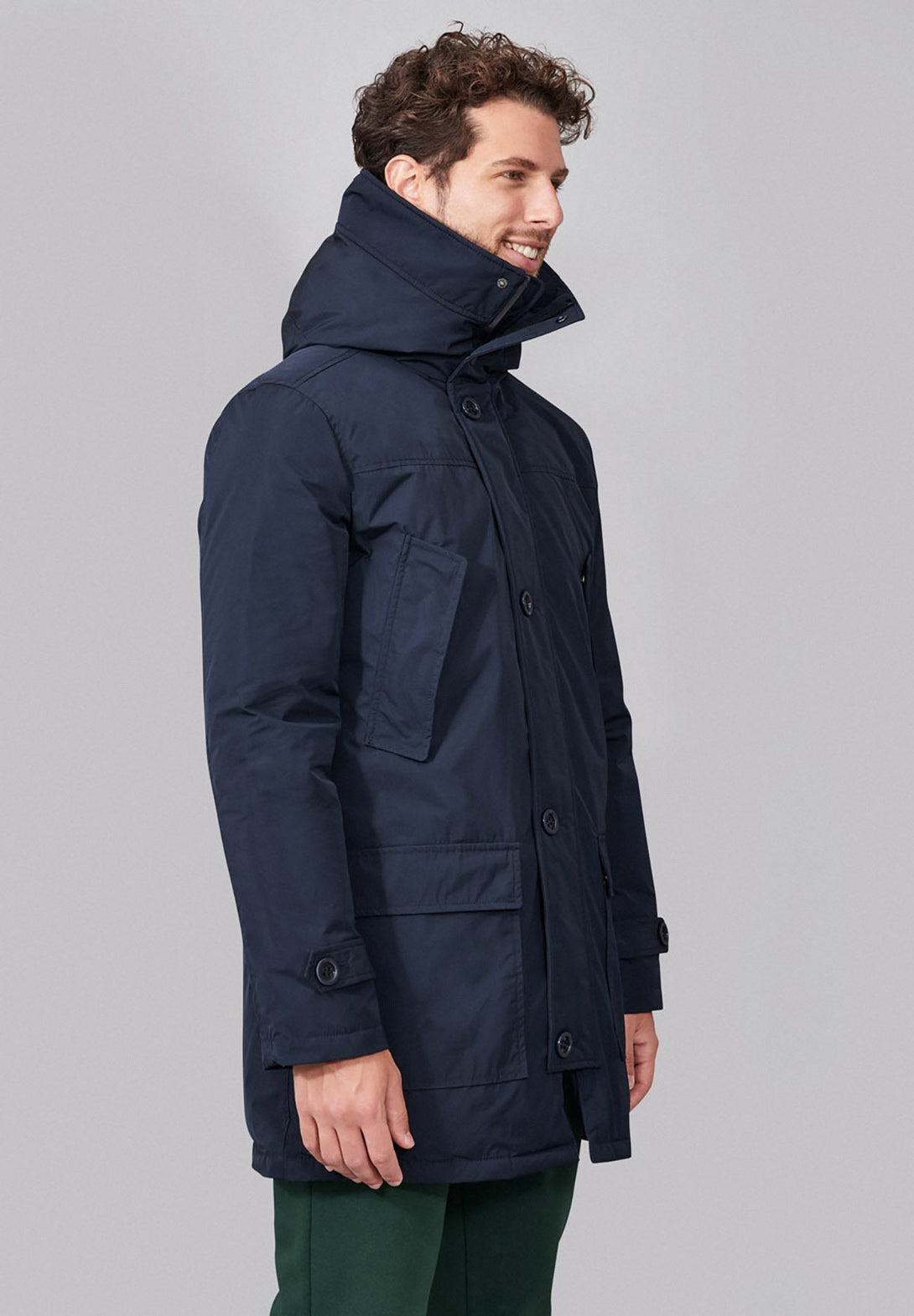 Beverly Hills Polo Club UK-SLEEVE BADGE PARKA JACKET NAVY