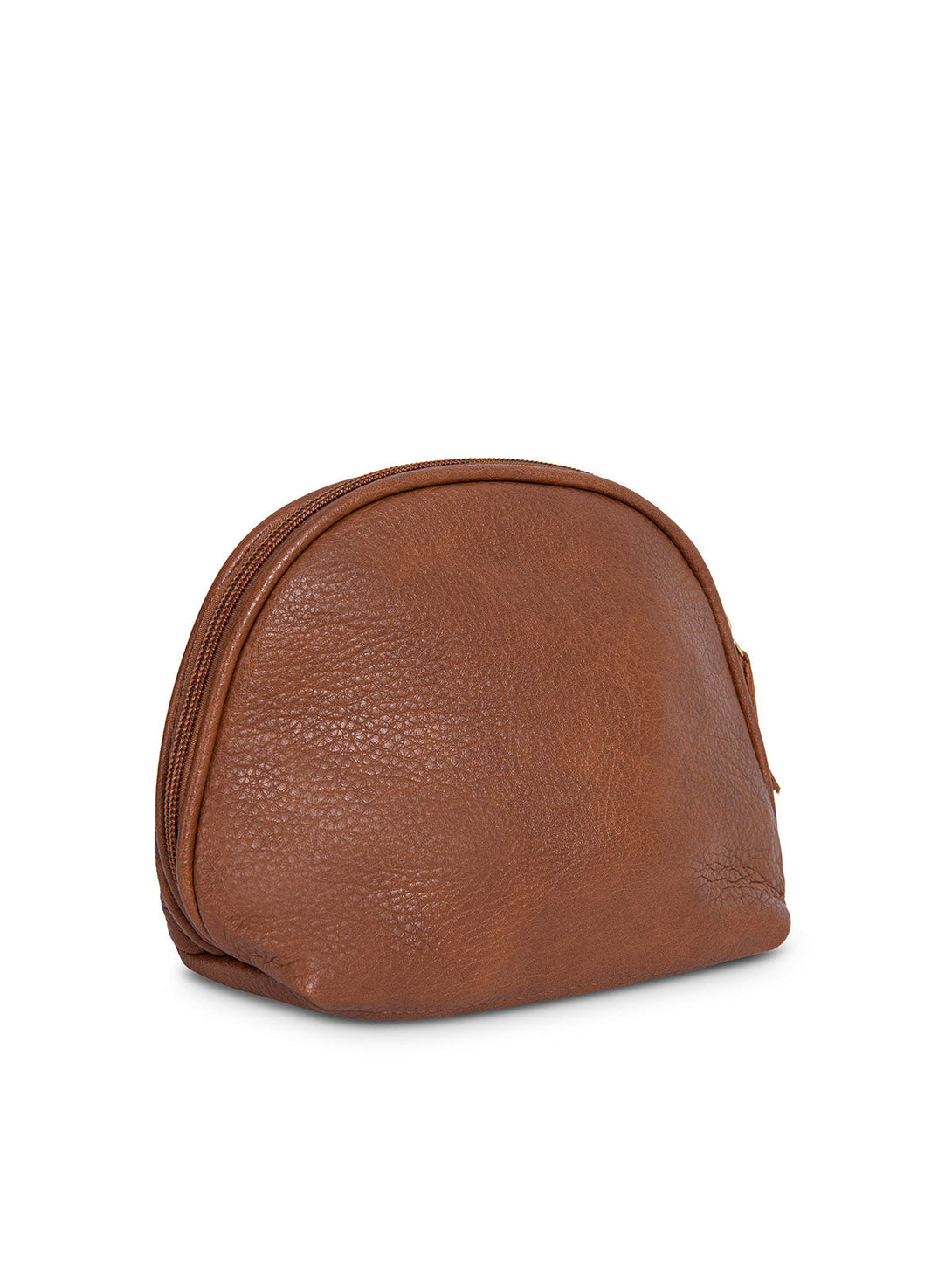 Beverly Hills Polo Club UK-SMALL LEATHER LOOK POUCH BROWN