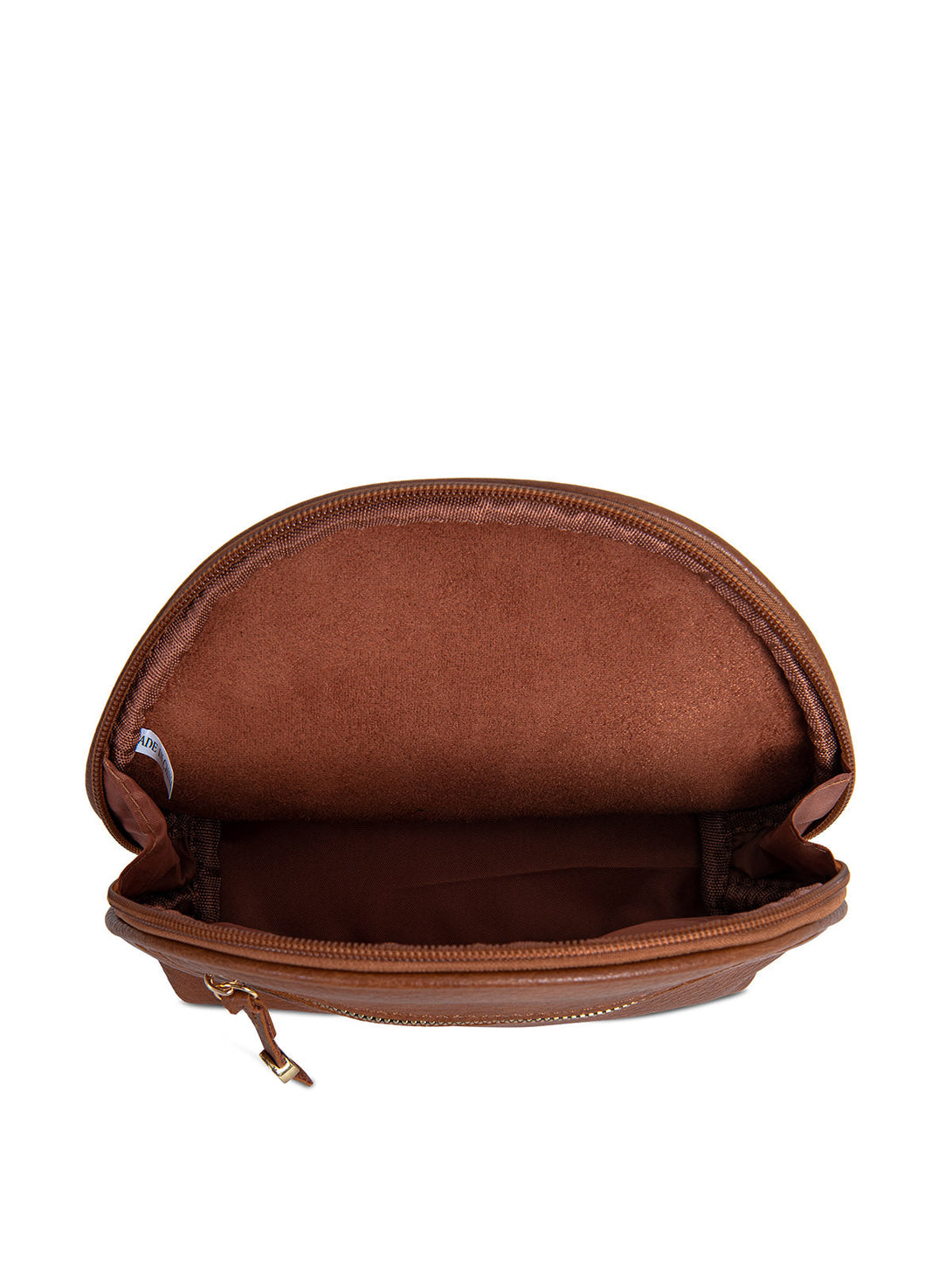 Beverly Hills Polo Club UK-SMALL LEATHER LOOK POUCH BROWN