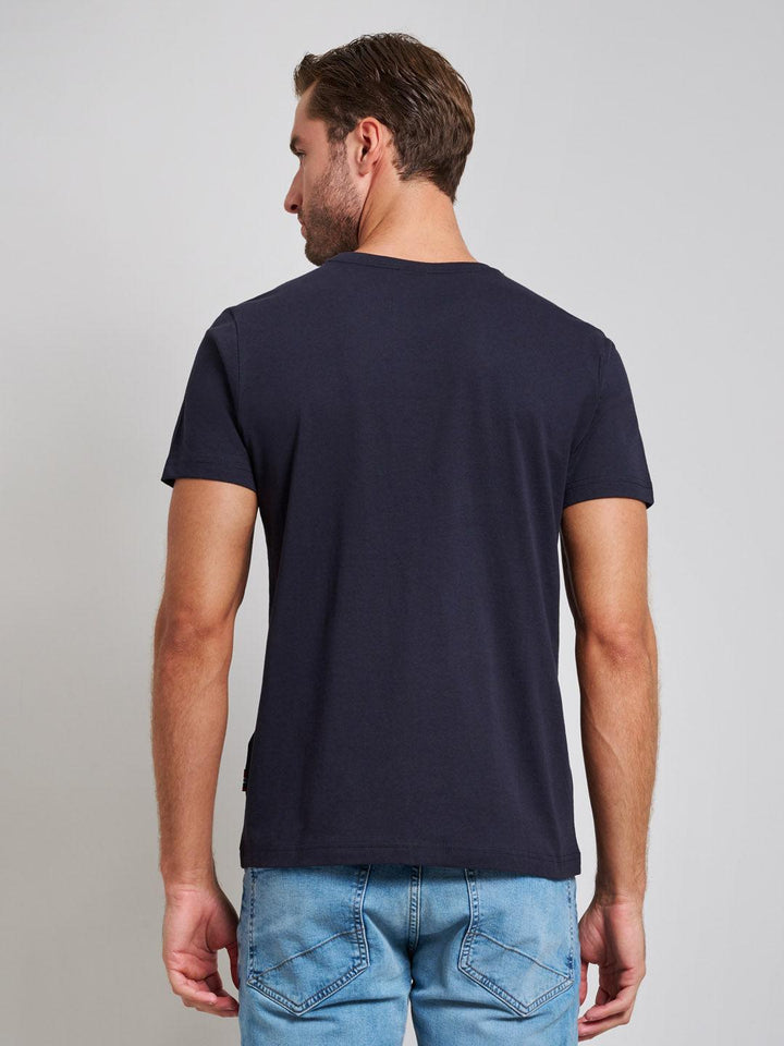 Beverly Hills Polo Club UK-SPORT LOGO MODERN SLIM FIT T-SHIRT DARK NAVY