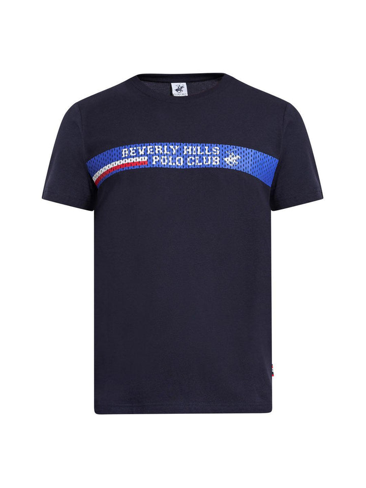 Beverly Hills Polo Club UK-SPORT LOGO MODERN SLIM FIT T-SHIRT DARK NAVY