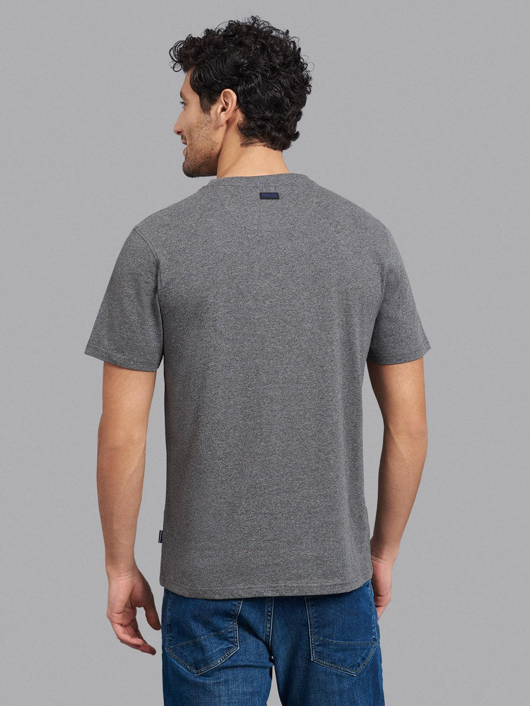 Beverly Hills Polo Club UK-STANDARD EQUIPMENT T-SHIRT HEATHER CHARCOAL