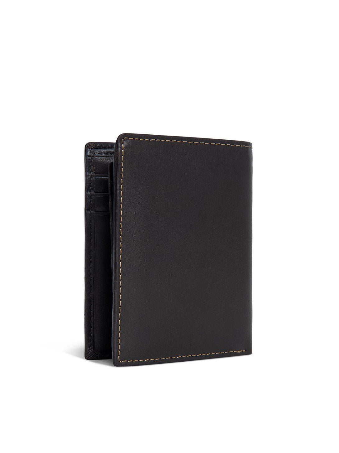 Beverly Hills Polo Club UK-TALL BIFOLD WALLET DARK BROWN