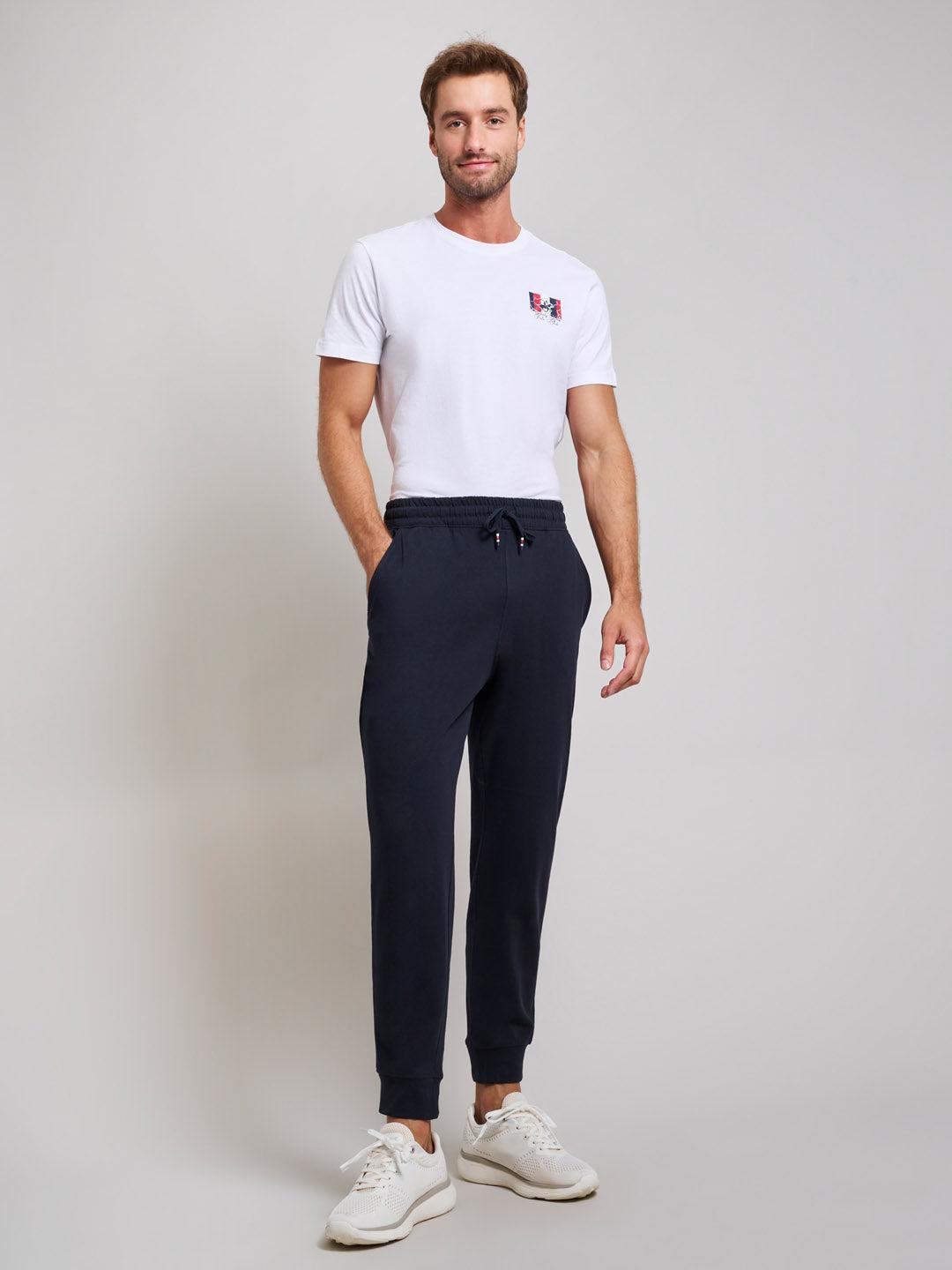Beverly Hills Polo Club UK-TAPERED FIT SWEATPANTS DARK NAVY