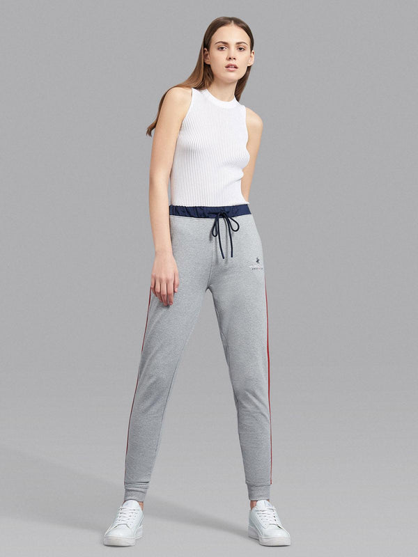 Beverly Hills Polo Club UK-TAPPED POLO PONY JOGGERS HEATHER GREY