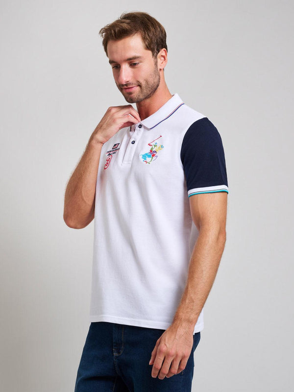 TEAM COLOURS MODERN SLIM FIT POLO SHIRT GHOST WHITE – BEVERLY