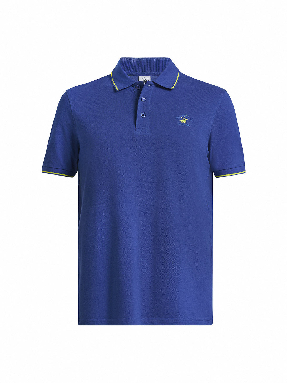 Beverly Hills Polo Club UK-TIPPED POLO PONY POLO SHIRT DARK ROYAL