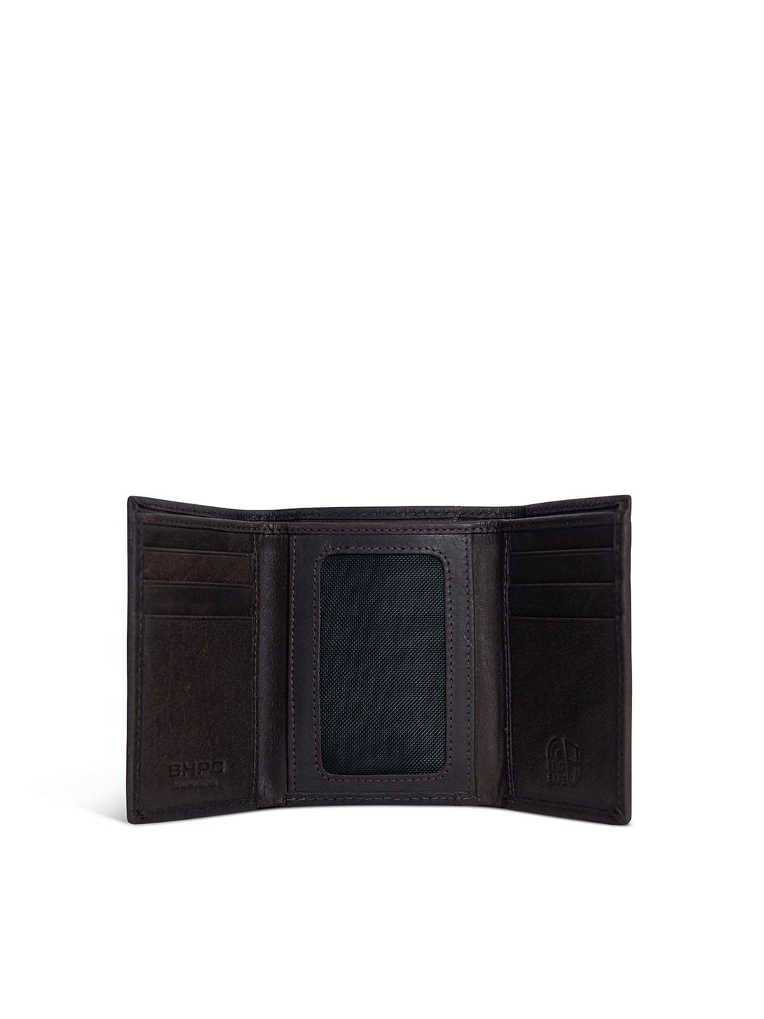 Beverly Hills Polo Club UK-TRIFOLD POLO PONY WALLET DARK BROWN