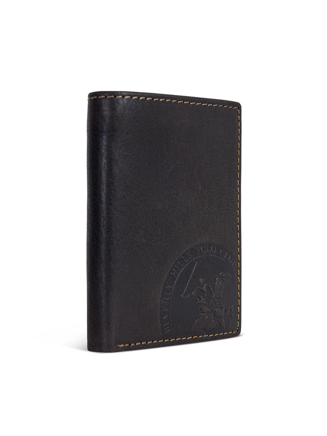 Beverly Hills Polo Club UK-TRIFOLD POLO PONY WALLET DARK BROWN