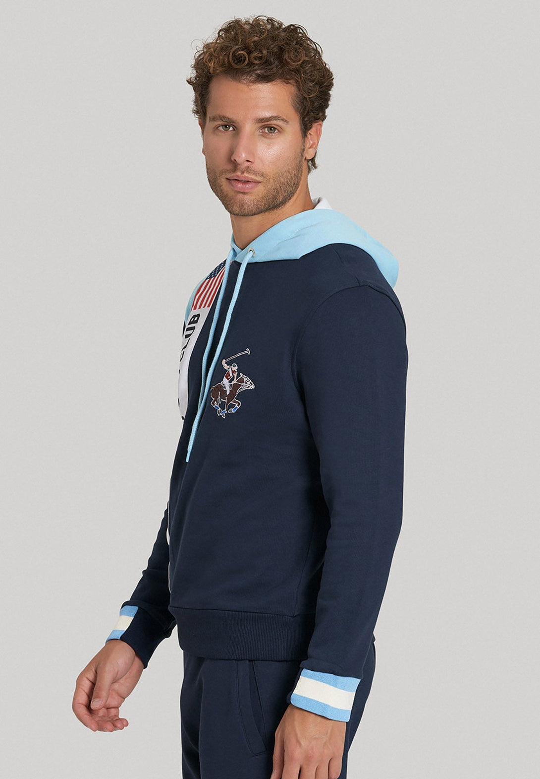 Beverly Hills Polo Club UK-US POLO PONY HOODIE TRUE NAVY