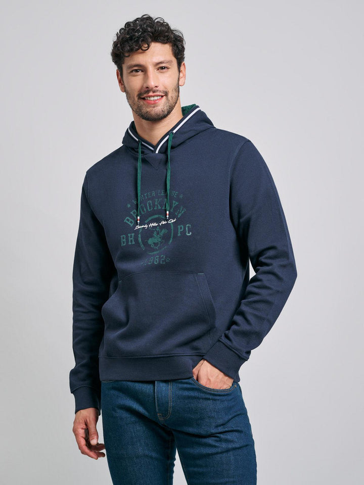 Beverly Hills Polo Club UK-WINTER LEAGUE HOODIE NAVY