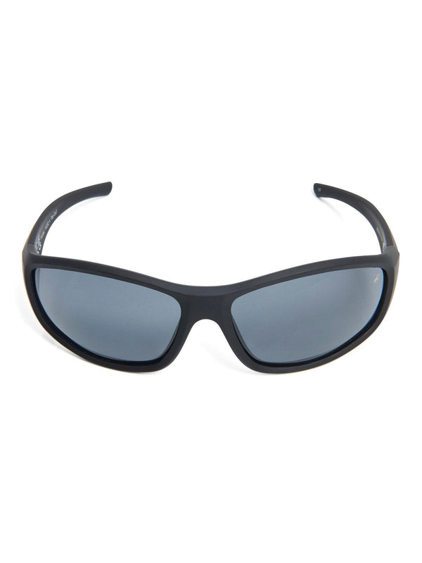 Beverly Hills Polo Club UK-WRAP AROUND POLARISED SUNGLASSES BLACK SOLID GREY