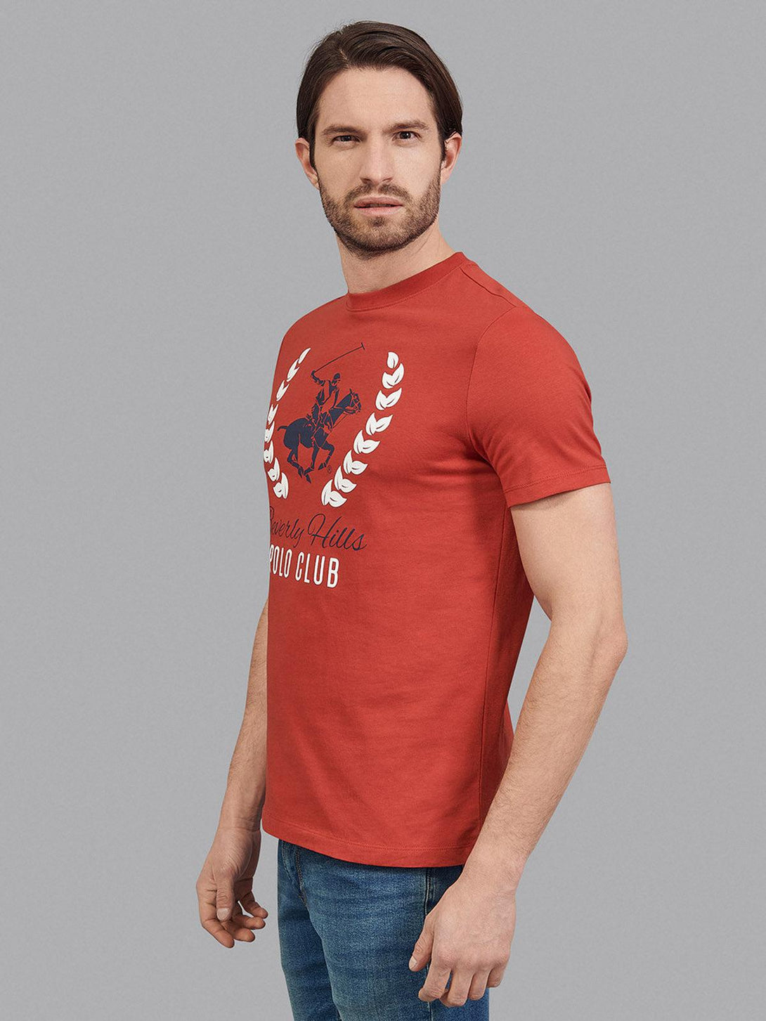 Beverly Hills Polo Club UK-WREATH POLO PONY T-SHIRT AA RED