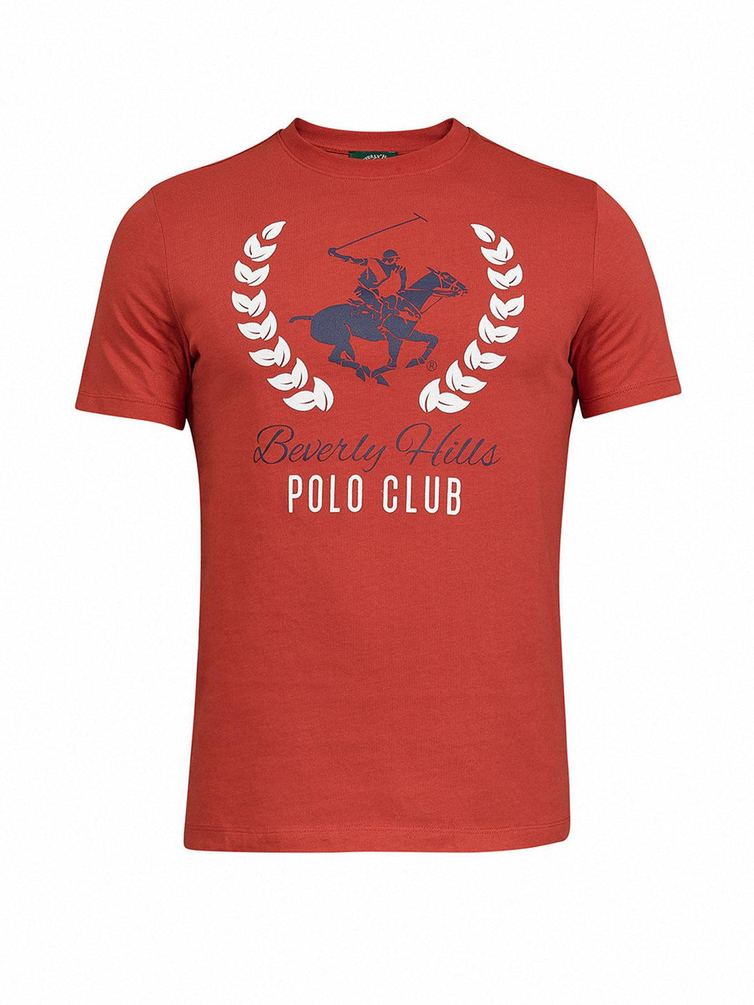 Beverly Hills Polo Club UK-WREATH POLO PONY T-SHIRT AA RED