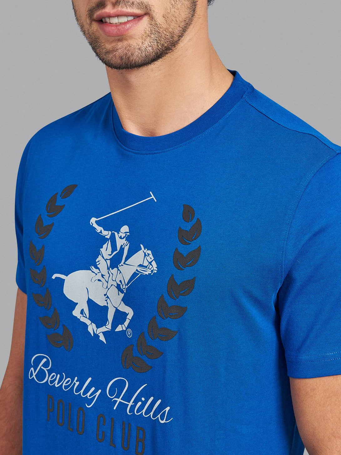 Beverly Hills Polo Club UK-WREATH POLO PONY T-SHIRT BALTIC BLUE